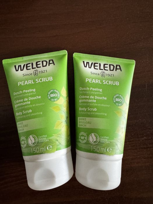 Weleda pearl scrub, березовий скраб