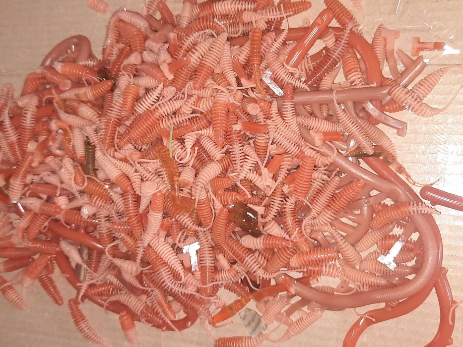 Рыболовные приманки силикон. Много. Цена за все.