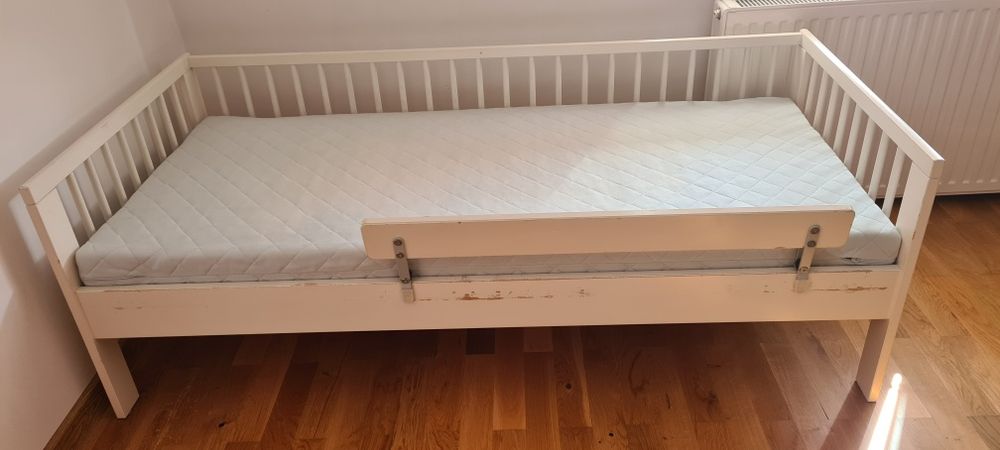 Łóżko dziecięce Ikea 70x160 cm + dodatki