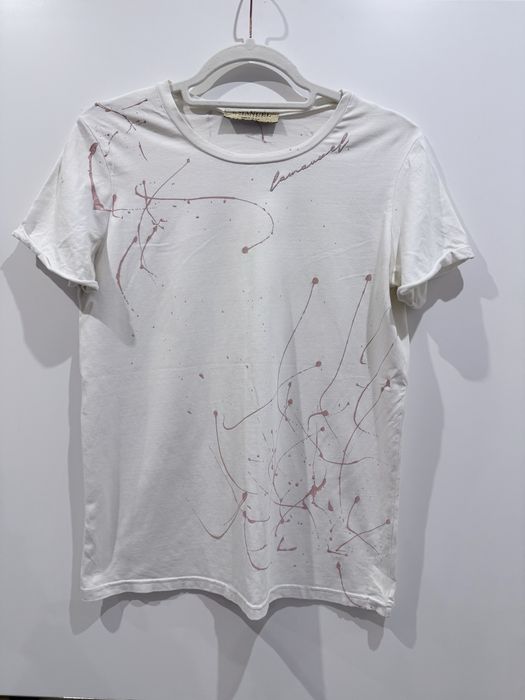 T-shirt bluzka limonka biała La Manuel uni S-L zestaw 2 szt