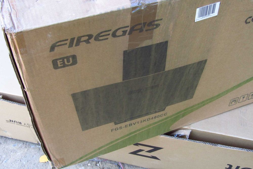 FIREGAS Okap kuchenny 90cm ścienny wyciąg/obieg powietrza 594m³/h nowy