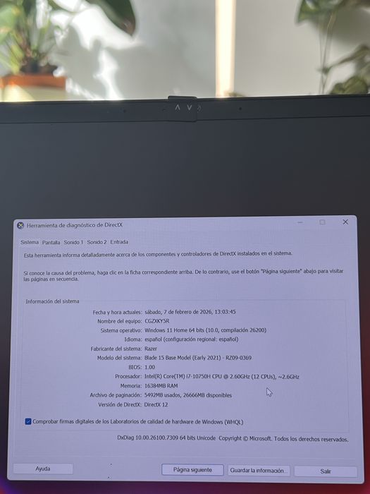 Portatil Gaming | Razer Blade 15 | RTX 3070 | QHD | Estado 10/10