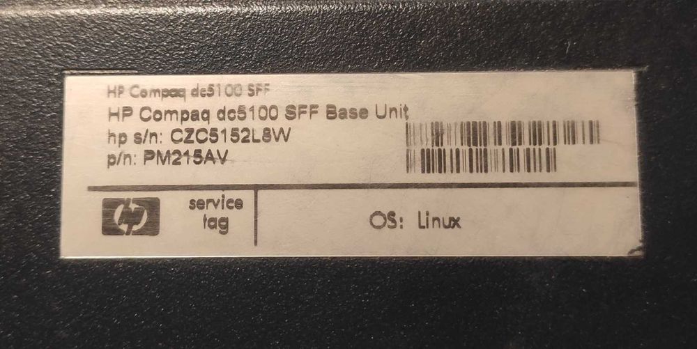 HP Compaq dc5100 SFF PC, Fully Functional with Upgrades64741087924481123