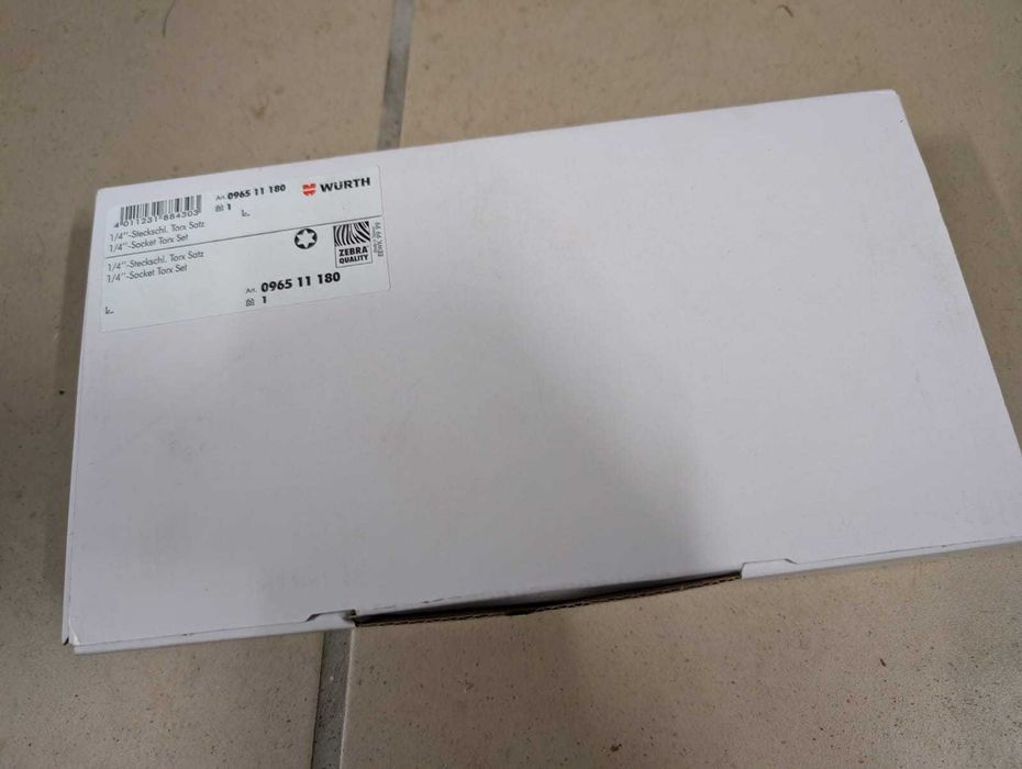 WURTH Zestaw kluczy nasadowych ZEBRA TX 1/4 20 częściowy