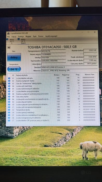 10 sztuk dysków 500GB