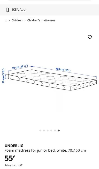 Cama Infantil IKEA KRITTER + Colchão(presente) - Muito Bom Estado