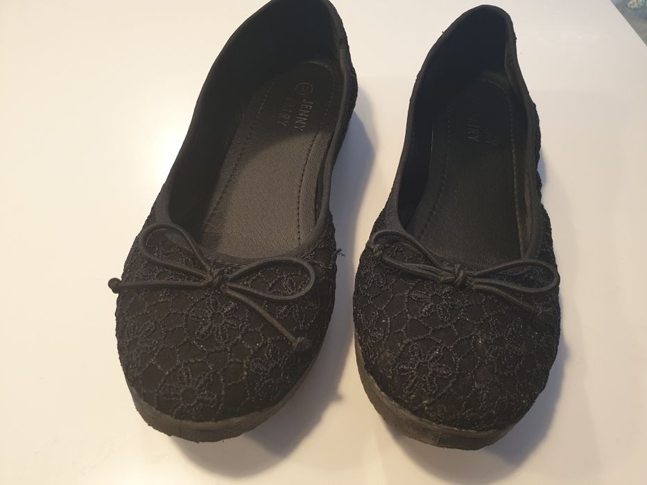 Buty, baleriny czarne rozm. 37