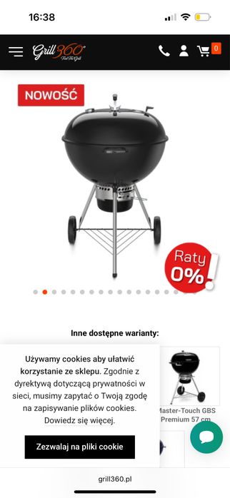 Weber gril węgliwy Master Touch 67cm