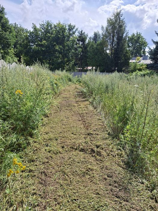 Koszenie mulczerem traw nieużytków ,prace glebogryzarką separacyjną