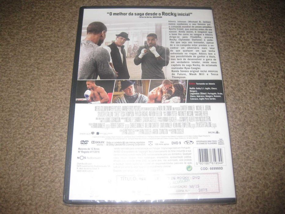 DVD "Creed: O Legado de Rocky" Selado!