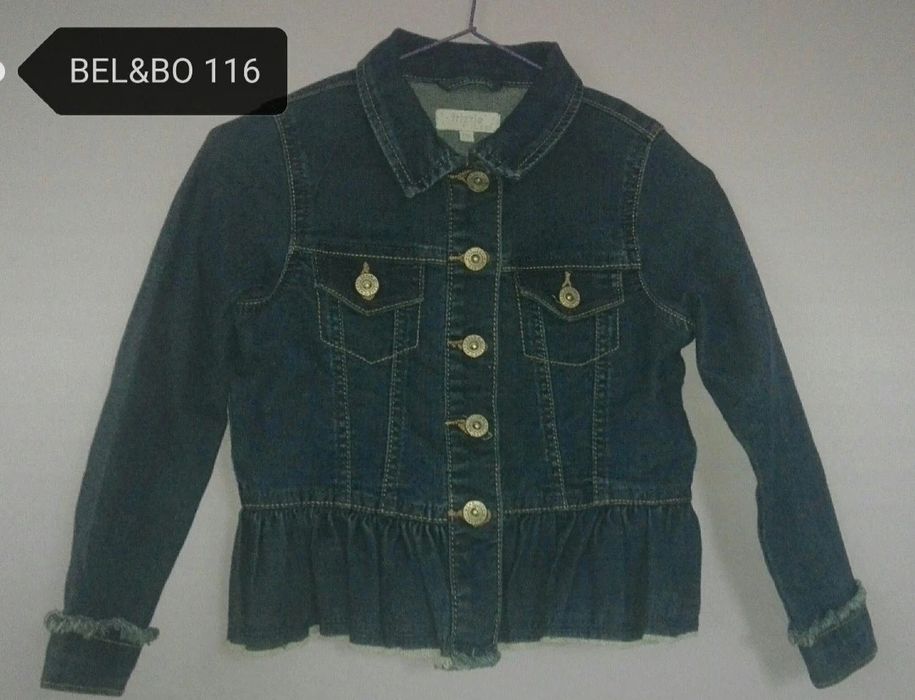 Katana jeansowa z baskinką 116