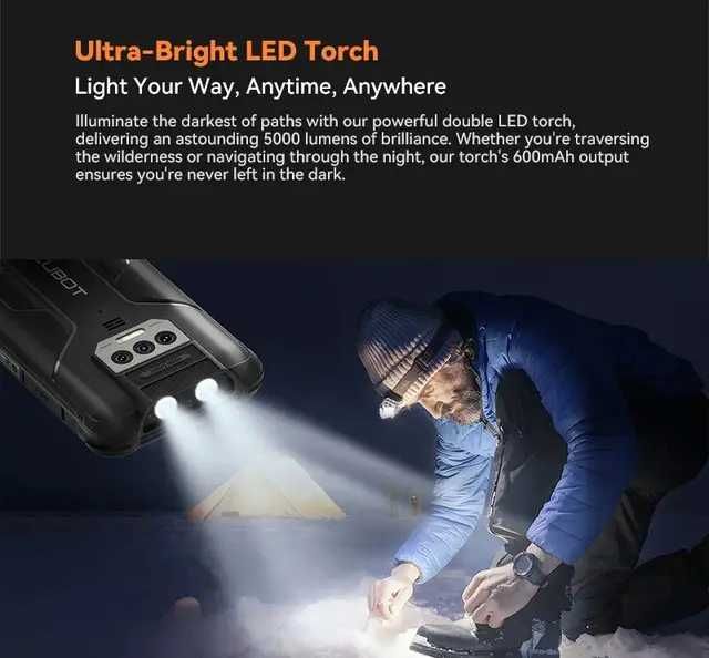 Смартфон Cubot KingKong 8 6/256Gb 10600mAh Защищенный + стекло