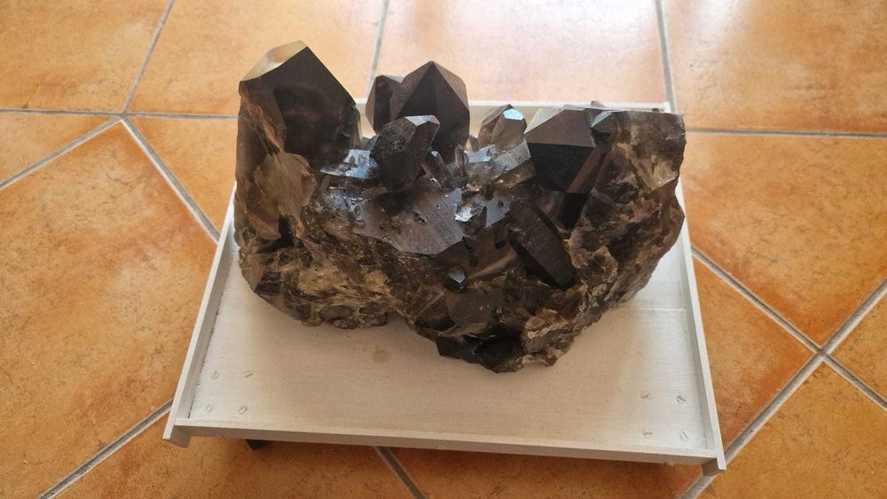 Drusa Cristal Quartzo Morion