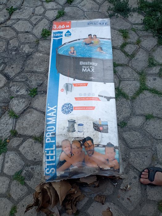 Каркасный басейн, 3,66м*1м новий