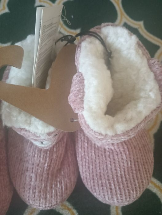 2 pary kapci dziecięcych ocieplanych 24/25