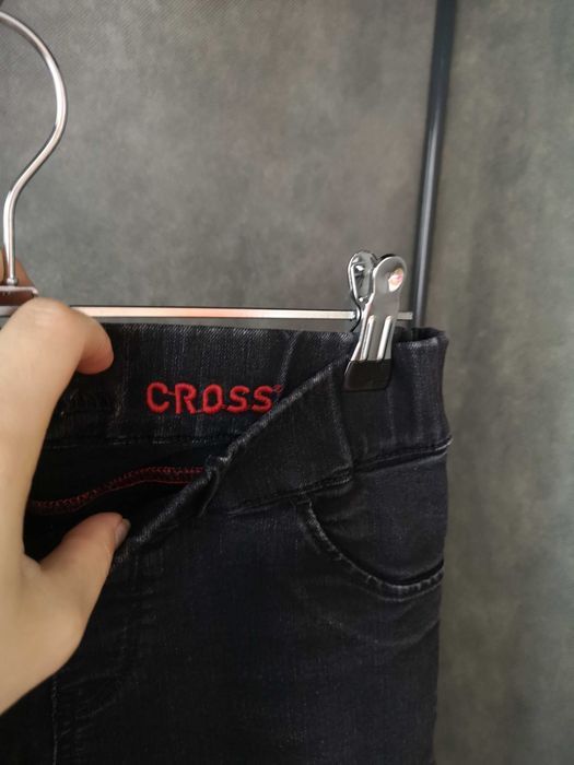 CROSS Jeans czarne jeansy joggery W27 L32 XS/S