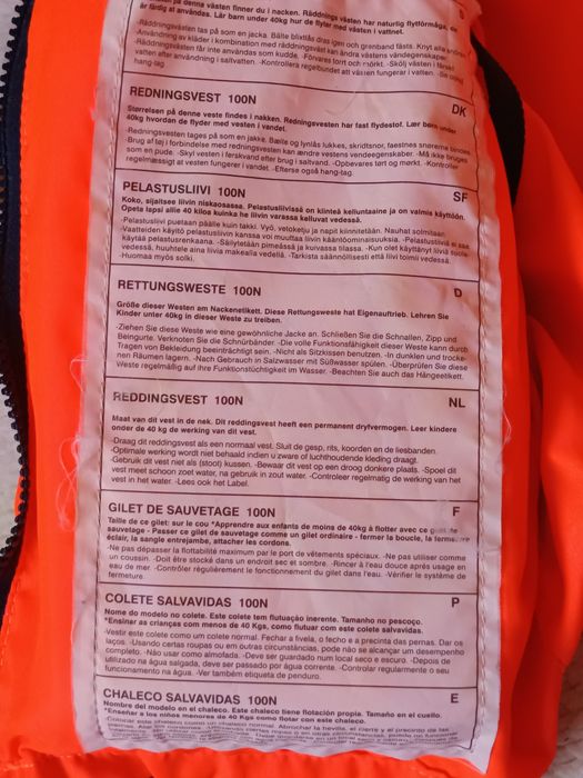 Colete salva vidas de criança