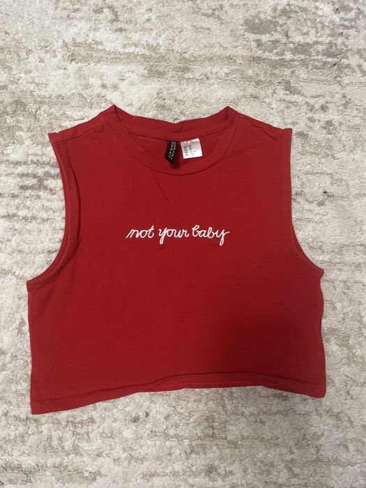 червоний жіночий топ H&M