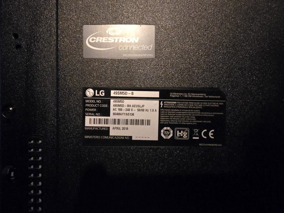 Monitor Profissional LG 49SM5D 49"