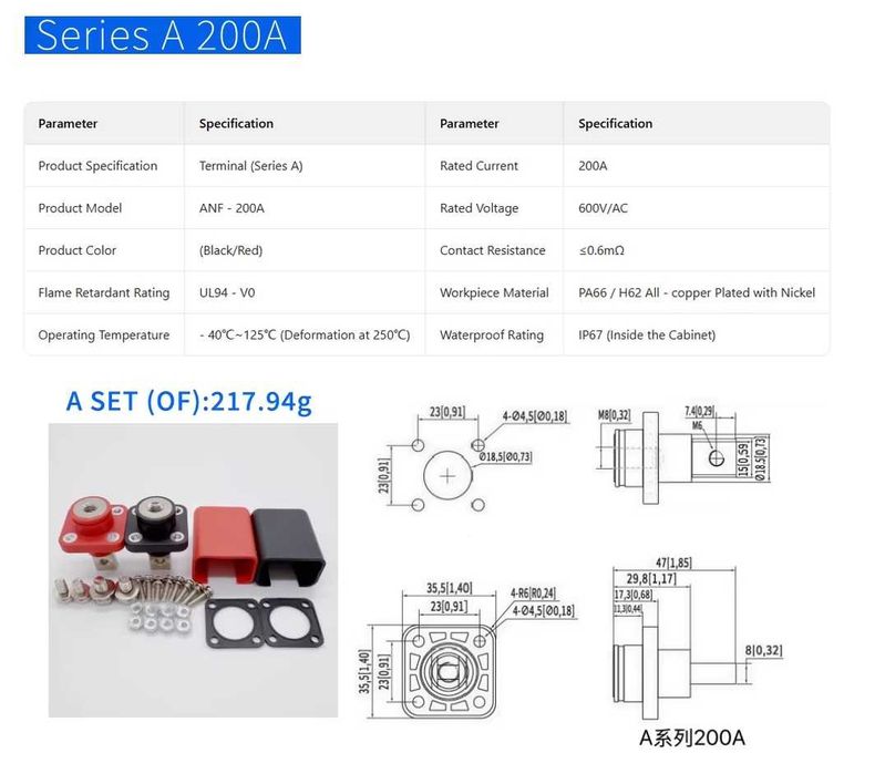 Комплект JKBMS JIKONG 200A. БМС 200А + Екран 3.2" + Клеми 200А. Комплект для збірки LiFePO4 акумурятора.