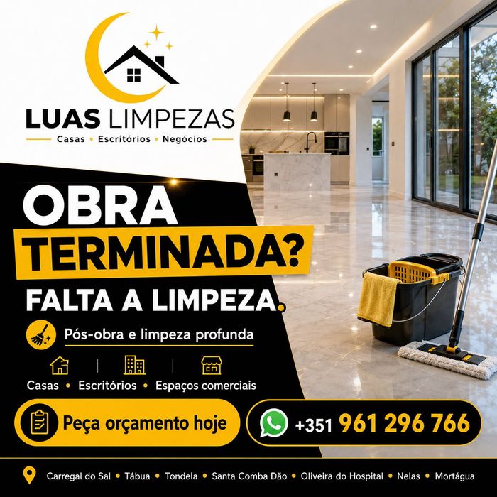 Serviços de limpeza profissional ao domicílio