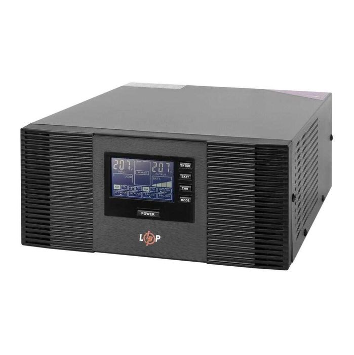 ДБЖ з правильною синусоїдою LogicPower LPM-PSW-1500VA, 1050 Вт, 12 В, Black