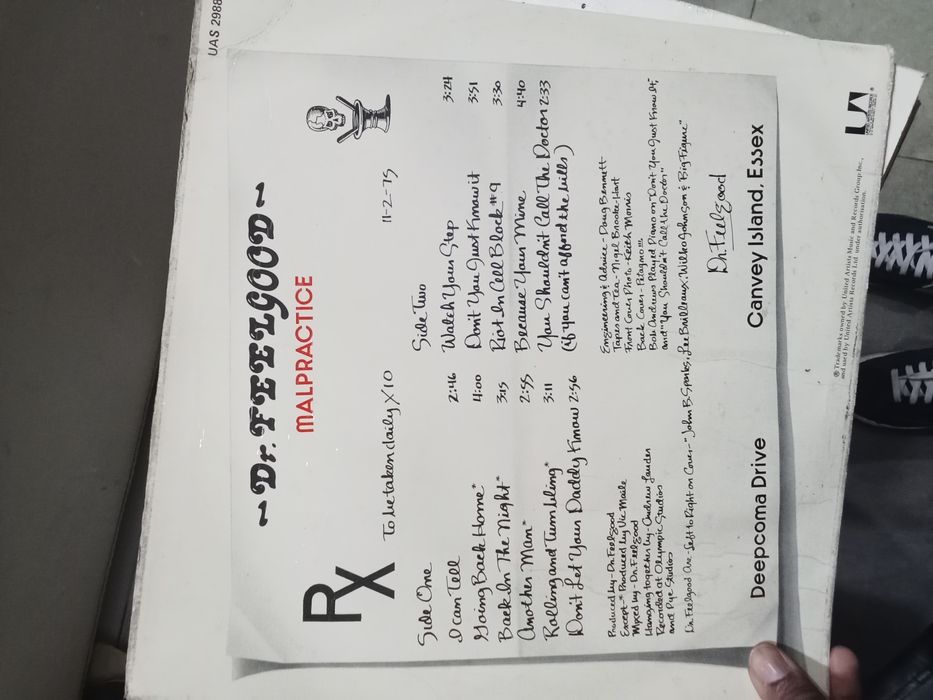 Disco vinil, Dr. Feelgood