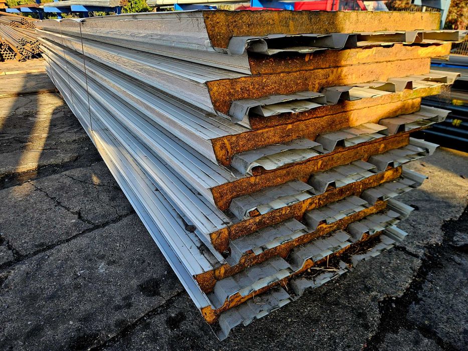 Płyta warstwowa 60 mm 7,4 m | biała | używana | wiata budynek garaż  |  DACH