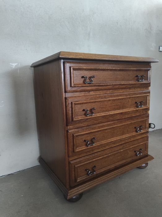 Piękna dębowa komoda szufladkowa stan bdb DOWÓZ WYSYŁKA