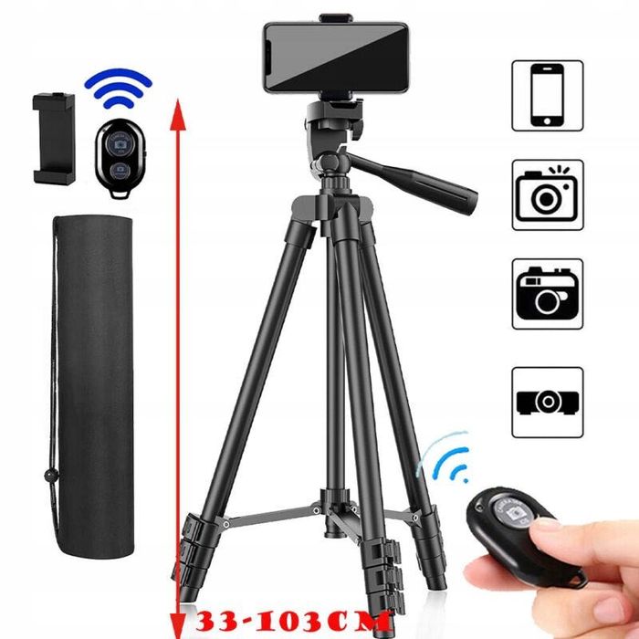 PROMOCJA! UCHWYT STATYW Na Telefon (4W1) Tripod - 103 CM ! + Pilot!
