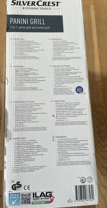 Opiekacz do Panini i grill kontaktowy 2w1 NOWY