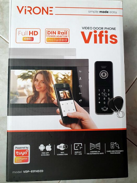 Video-Porteiro com 2 monitores internos ( NOVO, AINDA NA CAIXA )