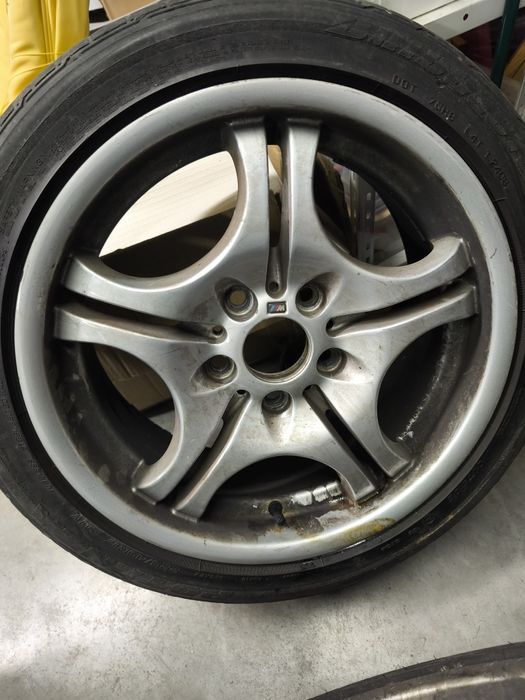 4 Jantes Originais BMW M3 style 68 E46 + 4 pneus Bridgestone Potenza