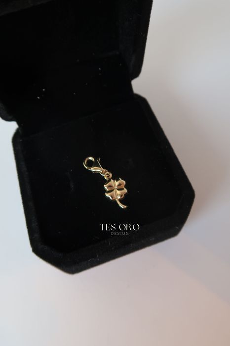 Zawieszka na Bransoletkę/Charms | Koniczyna | Próba Złota 585