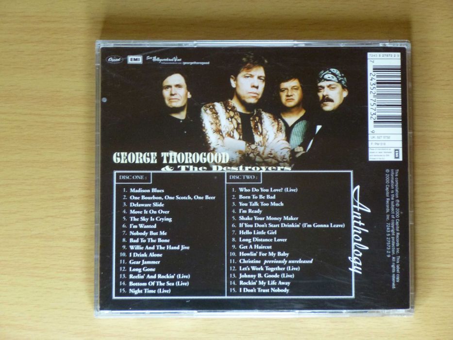 CD duplo de guitarra blues de George Thorogood