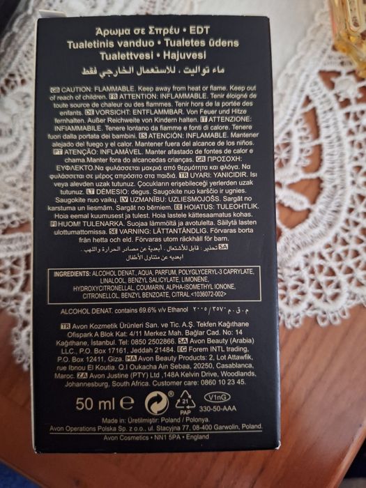 Eau de Toilette em Spray  AVON IMARI ROUGE
