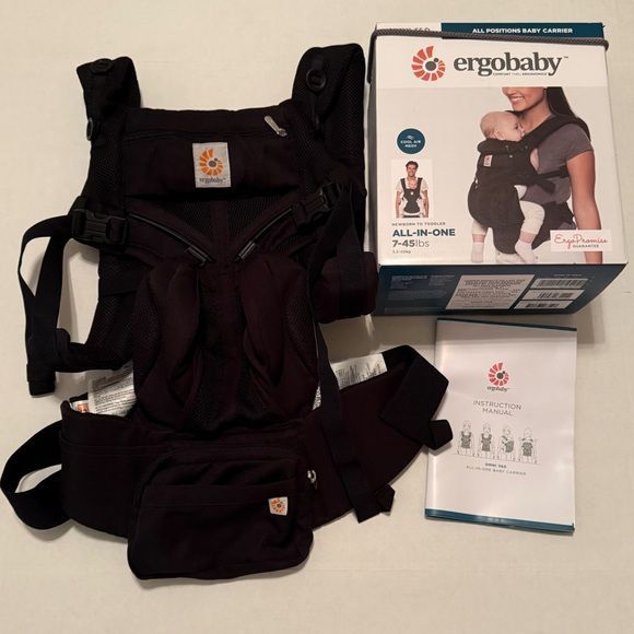Ergobaby Omni Breeze Marsúpio Porta Bebé Preto – Como Novo
