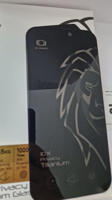 Hartowane szkło Tel Protect 10X Privacy Titanium do Iphone 17 Pro Max