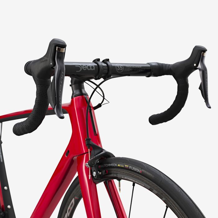 BICICLETA DE ESTRADA EDR CF ULTEGRA DI2 PASTILHA Vermelho