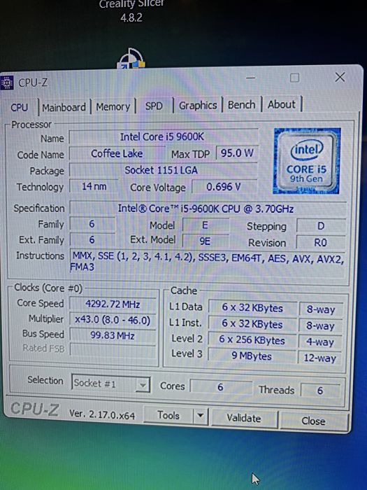 Intel core i5-9700k продам