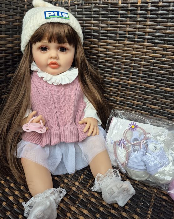 АКЦІЯ! Reborn лялька кукла реборн 55см Нова вінілова