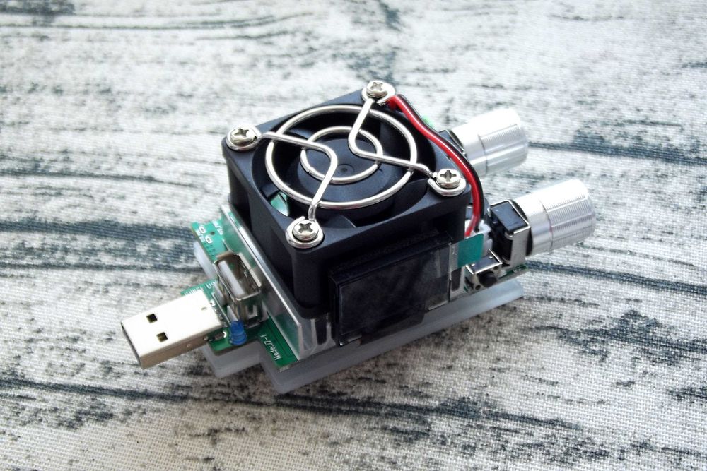 USB нанрузка, резистор навантажувач 35 Вт JUWEI JW-D2 (J7-f) тестер