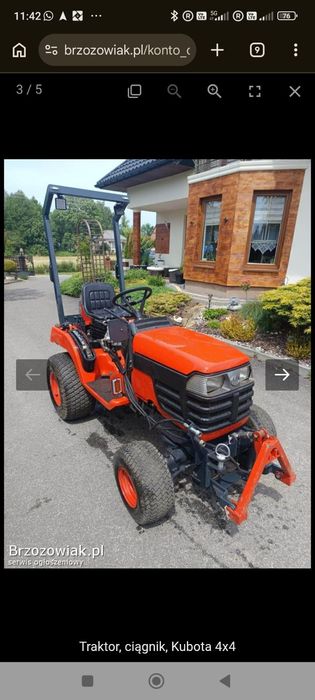 Traktor/Traktorek  Kubota BX2200
