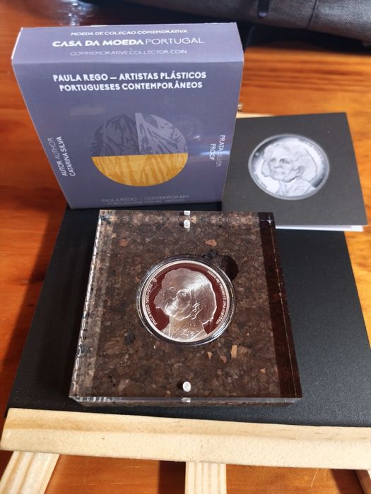 Moeda 10€ prata Proof Paula rego