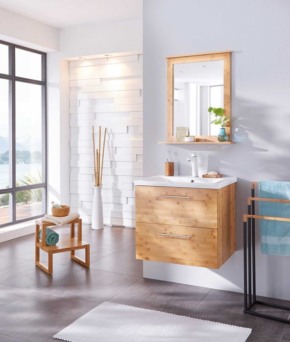 Szafka łazienkowa z umywalką ceramiczną NOWA WYSOKA JAKOŚĆ 60x45cm