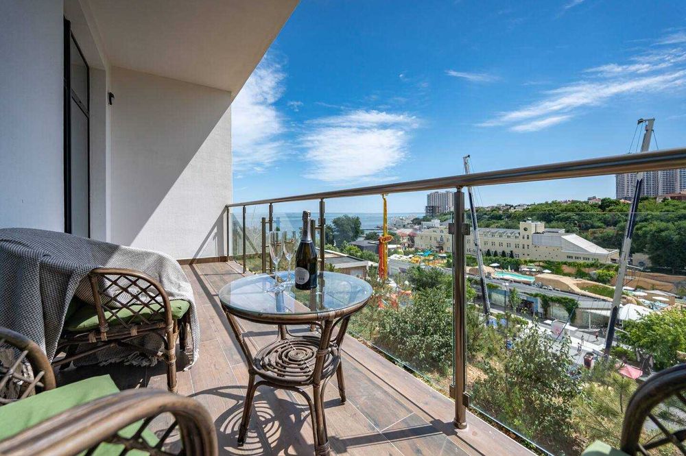 Аренда апартаментов посуточно/помесячно Аркадия вид на море/1014