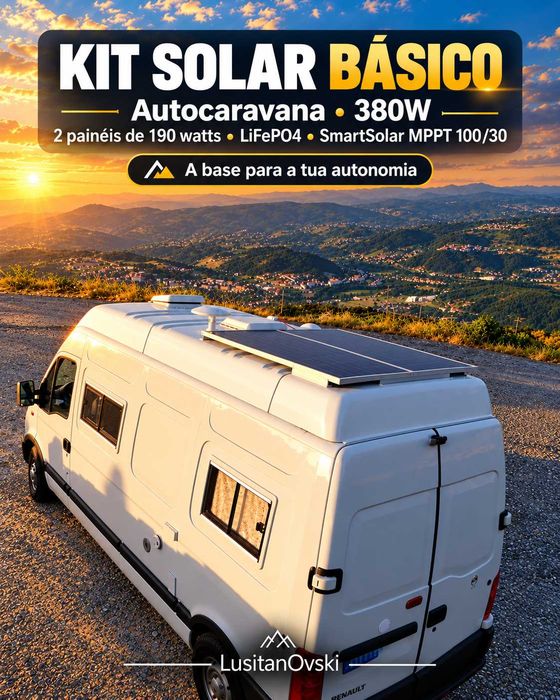 Kit Solar Autocaravana 380W + LiFePO4 330Ah • Victron • 2000W