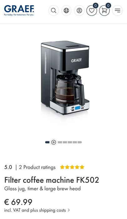 Крапельна кавоварка Graef FK502EU для фільтр кави