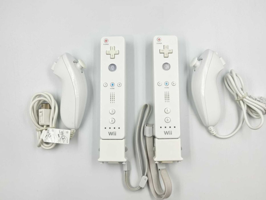 ZESTAW Oryginalnych Kontrolerów Nintendo Wii + Wii MotionPlus Biały