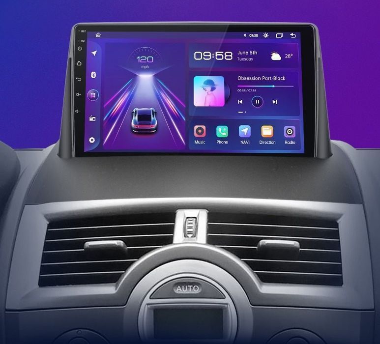 Renault Megane 2 – Radio Android 9" CarPlay